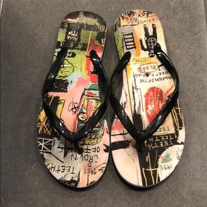 Alice and Olivia / Basquiat flipflops
